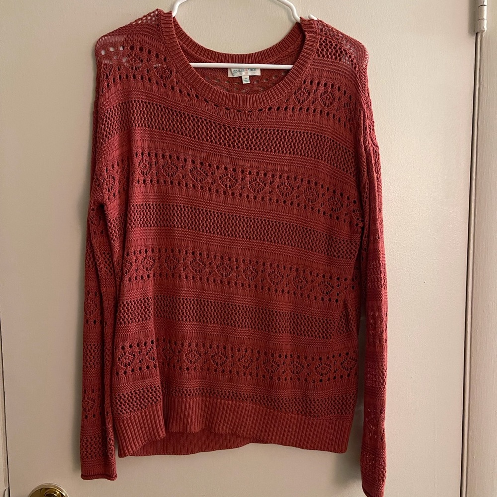 Grace and lace lightweight sweater